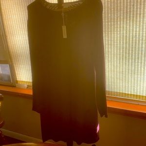 Wine colored sweater dress